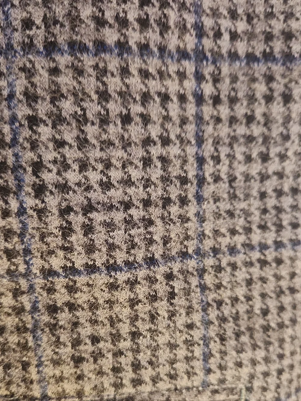 LANDS END Men's Gray Check Blazer - Classic Tailored Wool Blend, size 40L